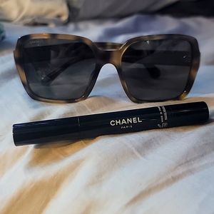 CHANEL sunglasses + CHANEL Rouge Coco Stylo